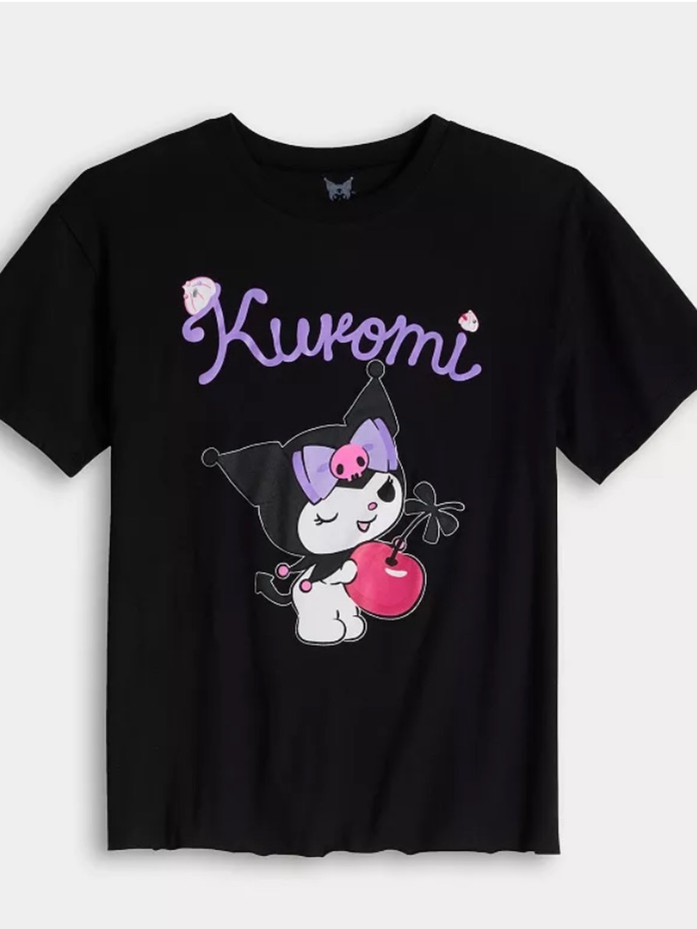 Kohl's Kuromi Graphic Tee in Black with Pink & Purple